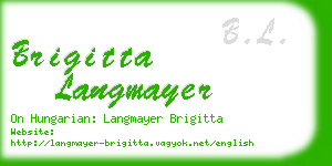 brigitta langmayer business card